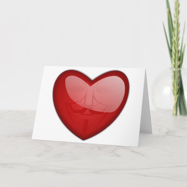 Cartes Pour Fêtes Annuelles Anonymous Valentine (Devant)