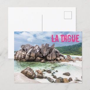 Cartes Pour Fêtes Annuelles Anse Cocos Seychelles La Digue Plage cadeau