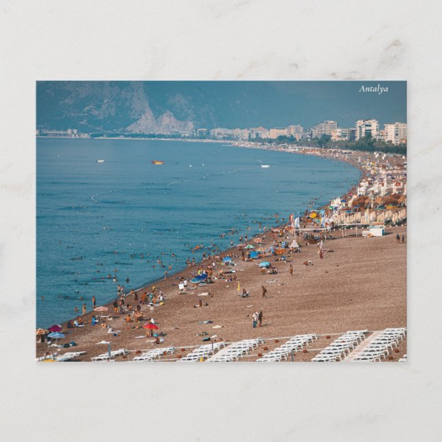 Cartes Pour Fêtes Annuelles Antalya Turquie Konyaalti Mer Côte de vacances Gez (Devant)