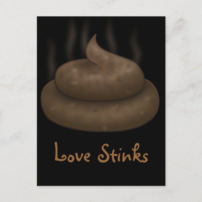 Cartes Pour Fêtes Annuelles Anti-Valentines : L'amour n'est qu'un tas de conne (Devant)