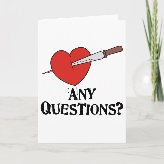 Cartes Pour Fêtes Annuelles Anti-Vday (Devant)