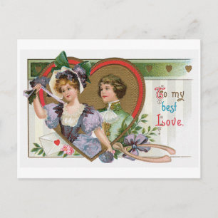 Cartes Pour Fêtes Annuelles Antique Valentine