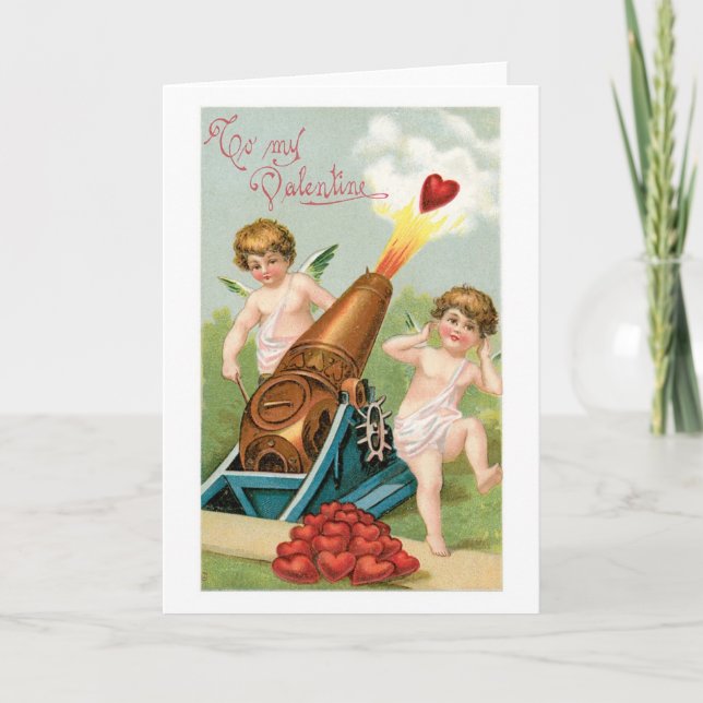 Cartes Pour Fêtes Annuelles Antique Valentine (Devant)