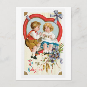 Cartes Pour Fêtes Annuelles Antique Valentine