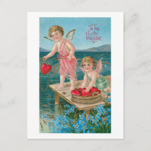 Cartes Pour Fêtes Annuelles Antique Valentine