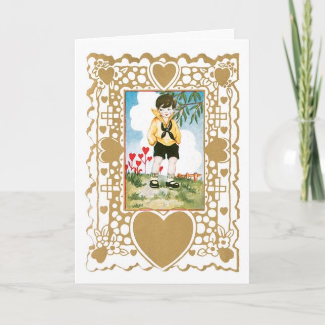 Cartes Pour Fêtes Annuelles Antique Valentine (Devant)