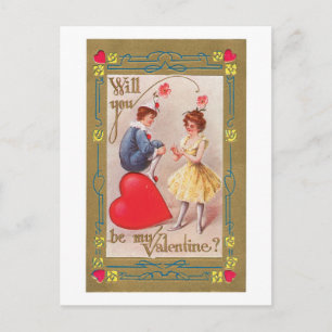 Cartes Pour Fêtes Annuelles Antique Valentine