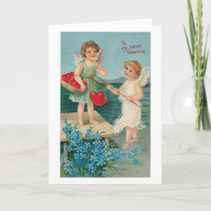 Cartes Pour Fêtes Annuelles Antique Valentine
