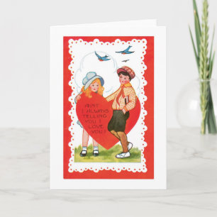 Cartes Pour Fêtes Annuelles Antique Valentine