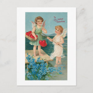 Cartes Pour Fêtes Annuelles Antique Valentine