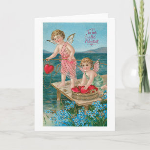 Cartes Pour Fêtes Annuelles Antique Valentine