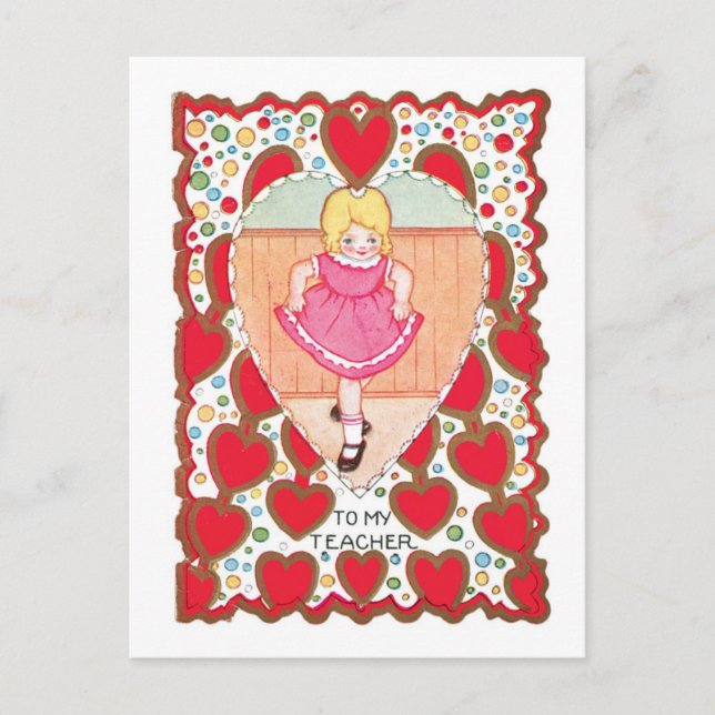 Cartes Pour Fêtes Annuelles Antique Valentine (Devant)