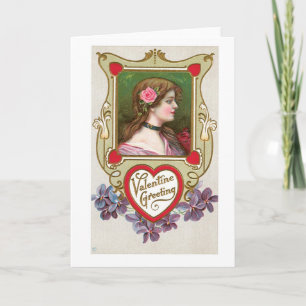 Cartes Pour Fêtes Annuelles Antique Valentine