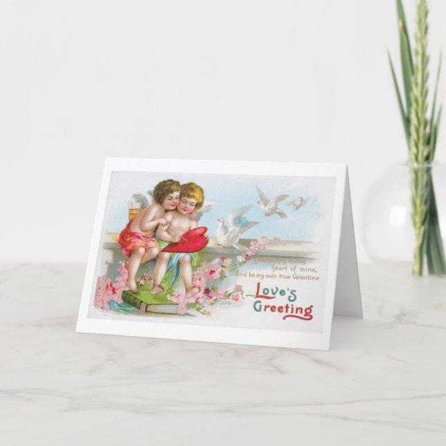 Cartes Pour Fêtes Annuelles Antique Valentine (Devant)