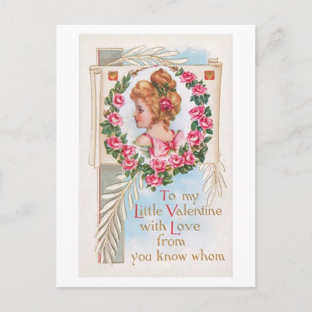 Cartes Pour Fêtes Annuelles Antique Valentine (Devant)