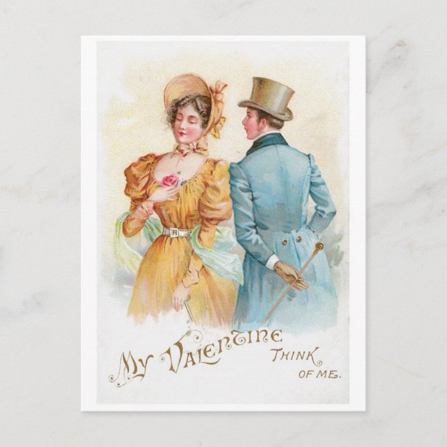 Cartes Pour Fêtes Annuelles Antique Valentine (Devant)