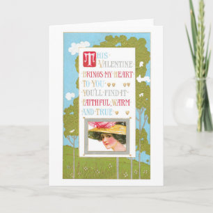 Cartes Pour Fêtes Annuelles Antique Valentine