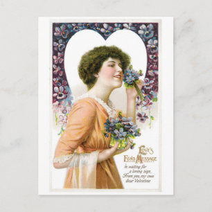 Cartes Pour Fêtes Annuelles Antique Valentine