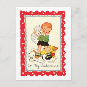 Cartes Pour Fêtes Annuelles Antique Valentine
