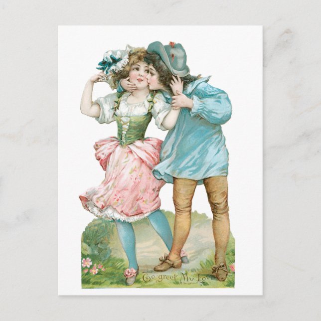 Cartes Pour Fêtes Annuelles Antique Valentine (Devant)