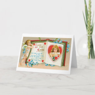Cartes Pour Fêtes Annuelles Antique Valentine