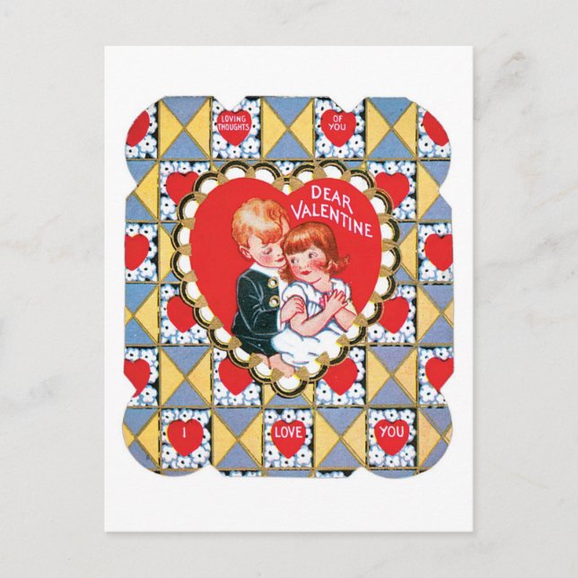 Cartes Pour Fêtes Annuelles Antique Valentine (Devant)