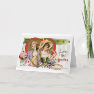 Cartes Pour Fêtes Annuelles Antique Valentine
