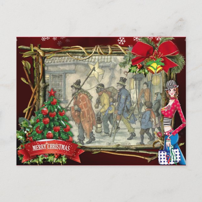 Cartes Pour Fêtes Annuelles Anton Pieck christmas greetings (Devant)