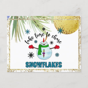 Cartes Pour Fêtes Annuelles *~* AP44 Goût Neige Noël Homme neige photo