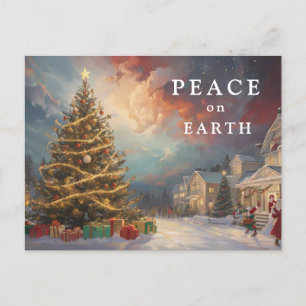 Cartes Pour Fêtes Annuelles *~* AP44 Scène d'hiver Vintage PHOTO de Noël