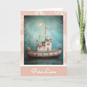 Cartes Pour Fêtes Annuelles *~* AP51 Love Boat 19 Coeurs Romantique Saint-Vale