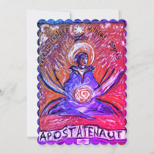 Cartes Pour Fêtes Annuelles Apostatenaut - explorer sans dogmes, violet