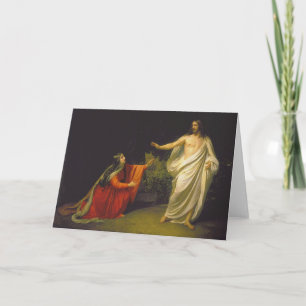 Cartes Pour Fêtes Annuelles Apparence de Jésus-Christ à Maria Magdalina