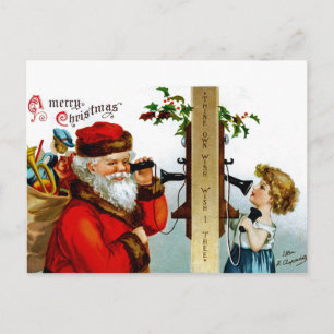 Cartes Pour Fêtes Annuelles Appel à Père Noël