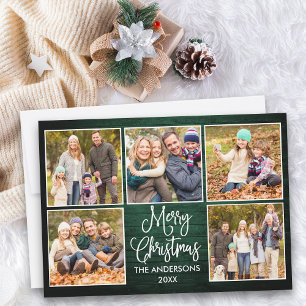 Cartes Pour Fêtes Annuelles Appel de la calligraphie amusante Bois vert 5 Phot