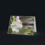 Cartes Pour Fêtes Annuelles Apple Blossom Prayer card- or any occasion<br><div class="desc">change the words on this beautiful apple blossom card for any occasion you wish such as birthday, get-well, congratulations, thank you or thinking of you and give the matching cards with it as a thoughtful gift. Go to my ASSORTED FLOWERS SECTION to see matching items such as stamps, mugs, mousepads,...</div>