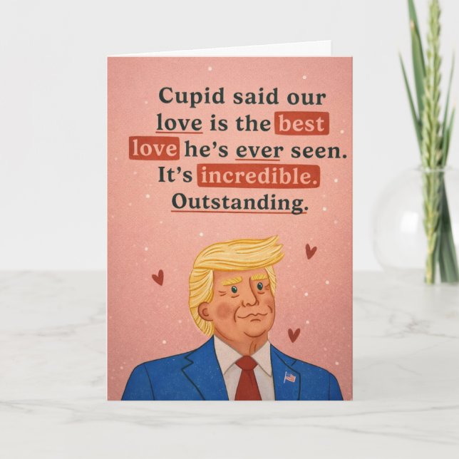 Cartes Pour Fêtes Annuelles Approuvé par Cupidon  (Devant)