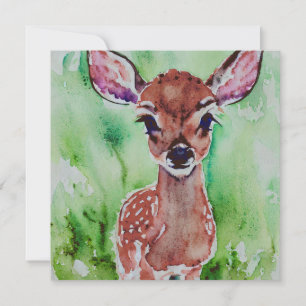 Cartes Pour Fêtes Annuelles aquarelle bébé fae