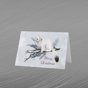 Cartes Pour Fêtes Annuelles Aquarelle blanche de Noël