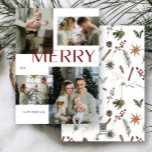 Cartes Pour Fêtes Annuelles Aquarelle botanique moderne Joyeux Multi Photo<br><div class="desc">Cette année, faites savoir à vos amis et à votre famille que vous vous souciez de la carte de Noël en Aquarelle Botanique Multi Photo Modern. Non seulement il est élégant et à jour, mais il a assez d'espace pour vous pour inclure quatre de vos souvenirs préférés de l'année passée....</div>