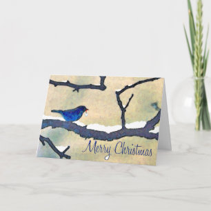 Cartes Pour Fêtes Annuelles Aquarelle de Bluebird