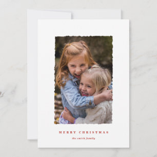 Cartes Pour Fêtes Annuelles Aquarelle de Noël moderne plissée