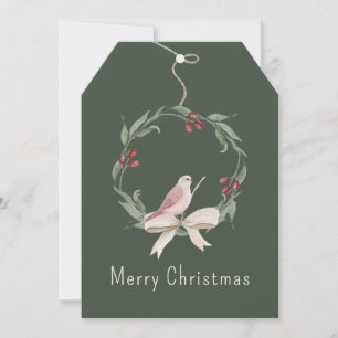 Cartes Pour Fêtes Annuelles Aquarelle de Noël Wreath personnalisée