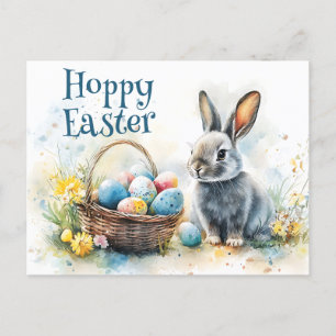 Cartes Pour Fêtes Annuelles Aquarelle de Pâques Hoppy