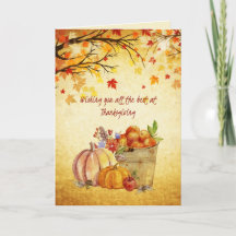 Aquarelle de récolte d'autum de Thanksgiving