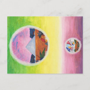 Cartes Pour Fêtes Annuelles Aquarelle Dimensions Imaginaire Pyramide Dream Wor