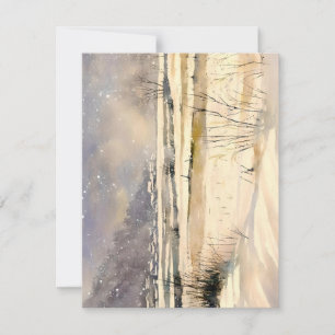 Cartes Pour Fêtes Annuelles Aquarelle du canal D