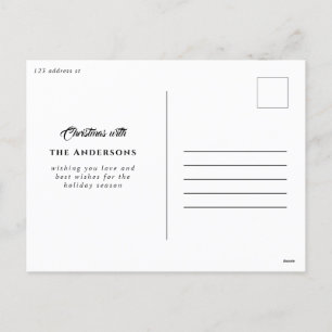 Cartes Pour Fêtes Annuelles aquarelle élégante noël avec vacances h