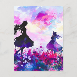 Cartes Pour Fêtes Annuelles Aquarelle fleur sauvage Wonderland