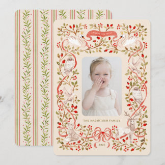 Cartes Pour Fêtes Annuelles Aquarelle Forestière